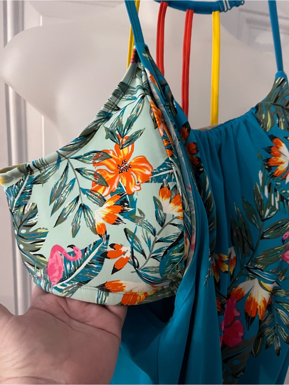 Cacique by Lane Bryant Tropical Floral Tankini - Picture 2 of 14